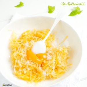#10 courge spaghetti - jaune d’œuf - parmesan - crème fraîche