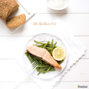 #12 saumon - haricot vert - sauce citronnée - pain céto