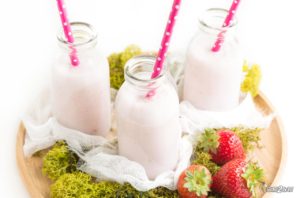recette cétogène le smoothie collagène fraise coco sans lactose