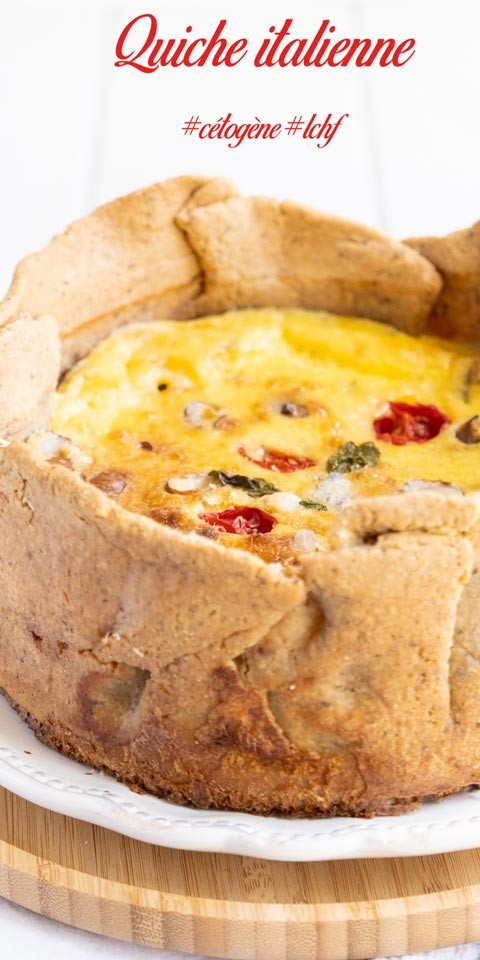 Recette de quiche cétogène italienne