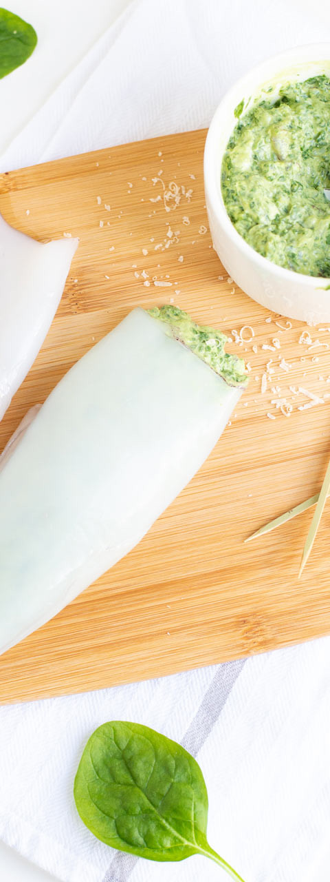 La recette cétogène de l'encornet ou calamar farci